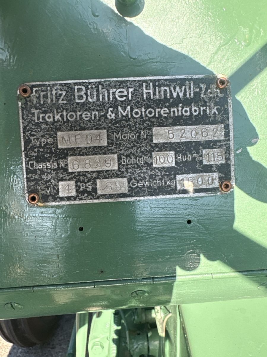 Bührer Traktoren: Bührer MFD 4 – Gebraucht aus Hendschiken von unita2000 3