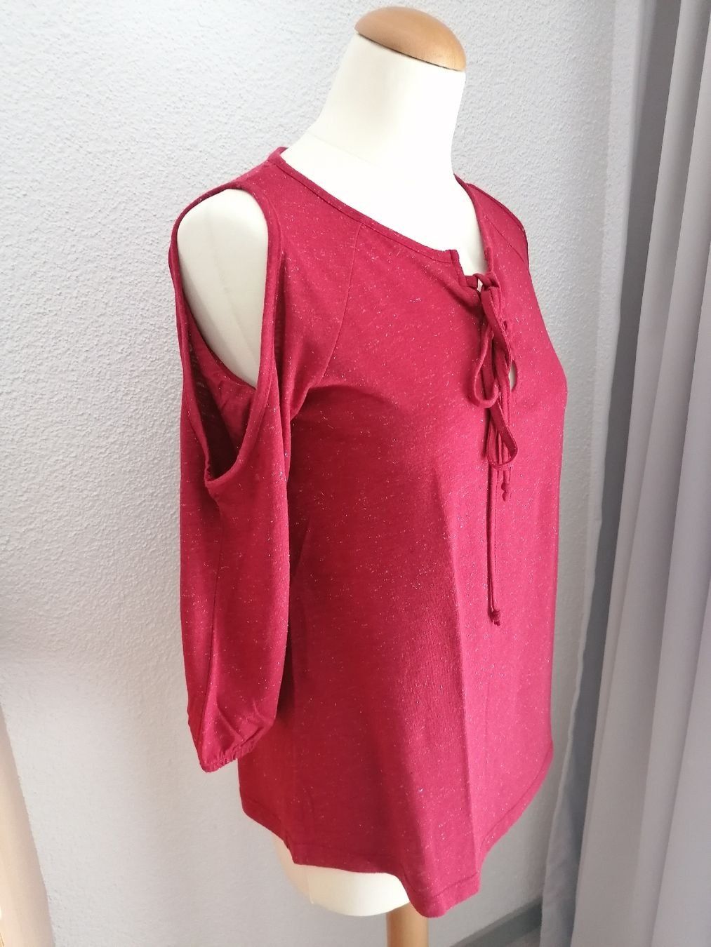 Top: Sommer Top mit Schnürung, Cut-Outs, Gr. S – Usato da Emmen venduto da Tigerlady 2