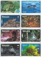 8 Telefonkarten Neuseeland Tiere