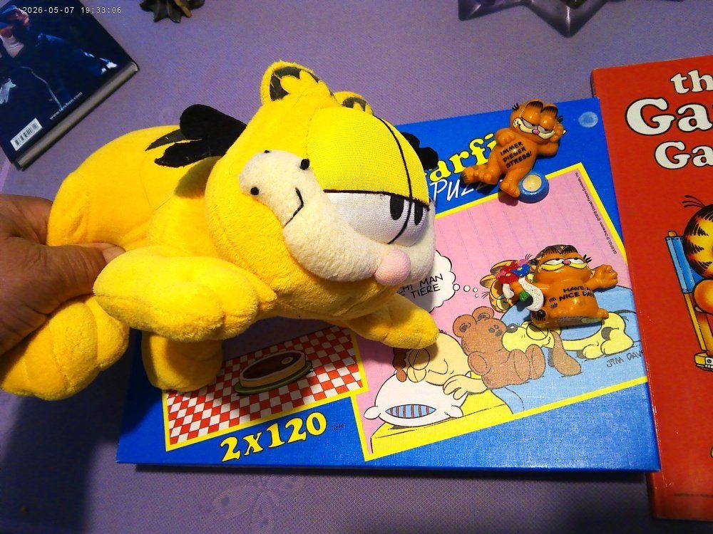 Comics: Garfield PLUSCHTIER + COMIC  DAZU 2 X Puzzles + 2 X Figuren – Gebraucht aus Volketswil von nemo2000 1