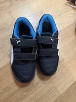 Puma Sportschuhe schwarz blau Grösse 33 Klettverschluss