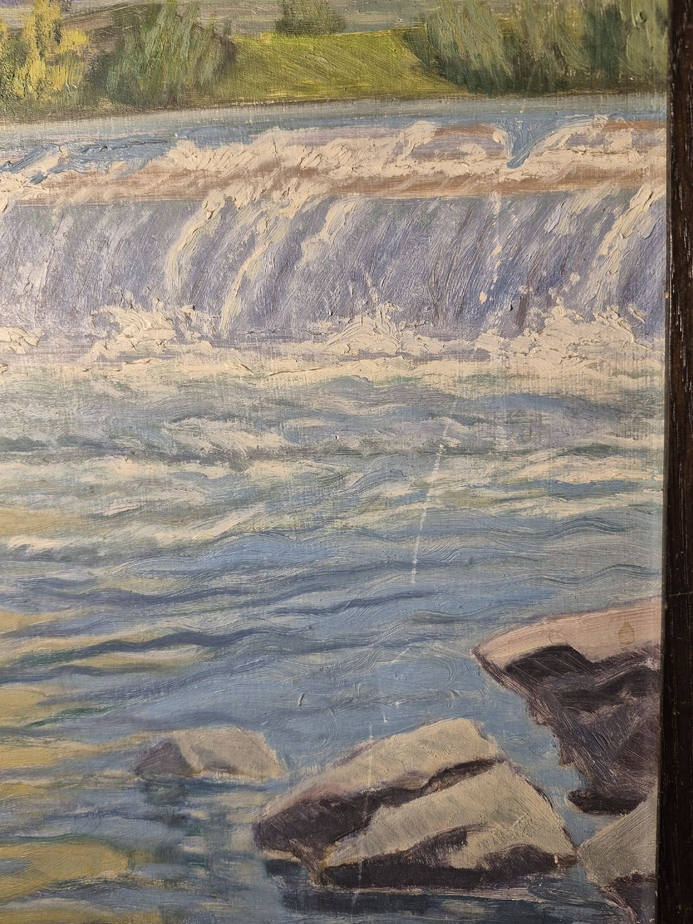 Dipinti: Gemälde von Hans Arnold Daepp "Thurrain" von 1913 – Usato da Schaffhausen venduto da Caroline_Stein 2