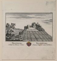 Teufenthal Trostburg Kupferstich von Herrliberger