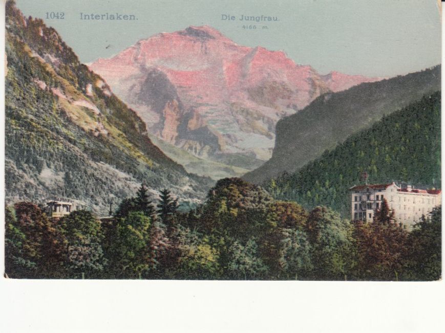 Cartoline postali: Interlaken Jungfrau, ca. 1910 – Usato da Bürglen TG venduto da StampGraf