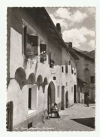 AK 1960, Zuoz Dorfpartie, Engadin, Graubünden