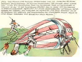 Ballonpostkarte 1957