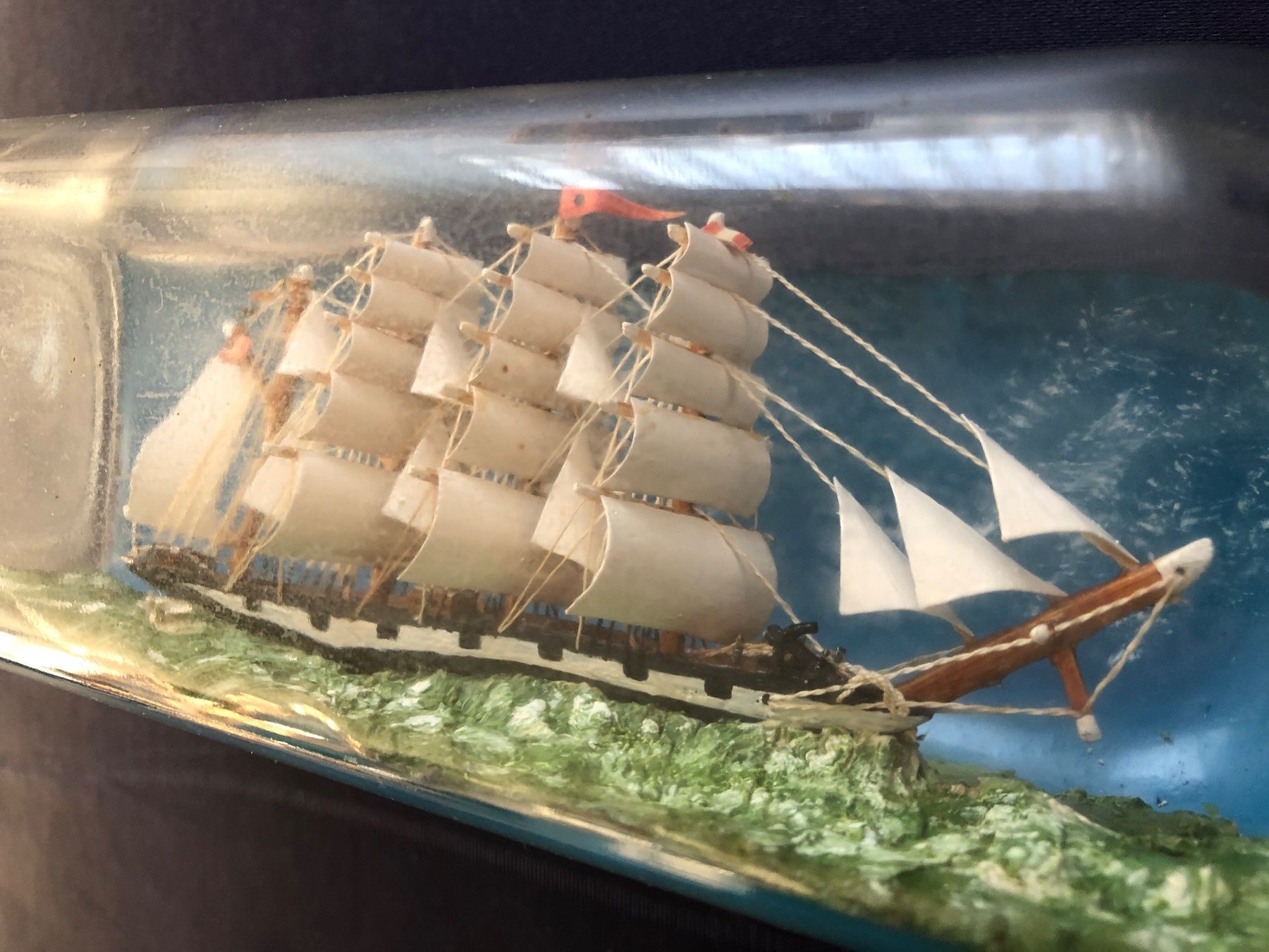 Kit di modellismo & Modellini statici: Buddelschiff / Flaschenschiff Viermaster – Usato da Steffisburg venduto da bwt56 5