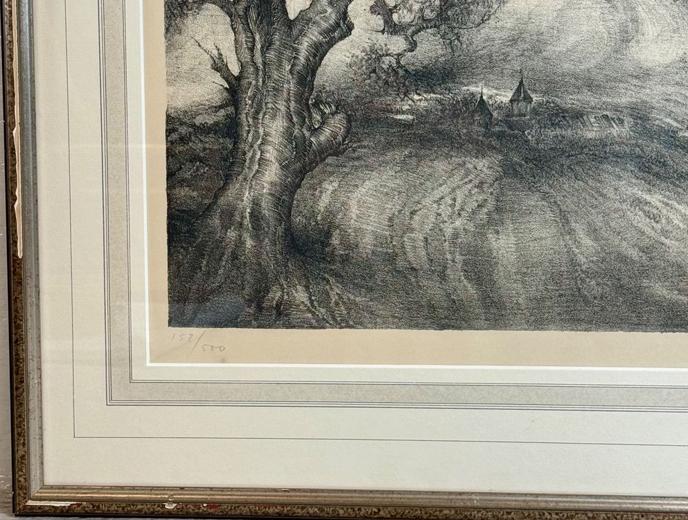 Pietro SARTO (1930) Lithographie „Der Sturm“ Handsigniert Kaufen auf