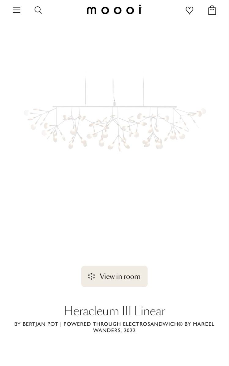 Moooi Lustres & lampes de plafonds: Moooi Heracleum III Linear Leuchte in weiss – Neuf avec emballage d'origine à Hilterfingen par sykur 1