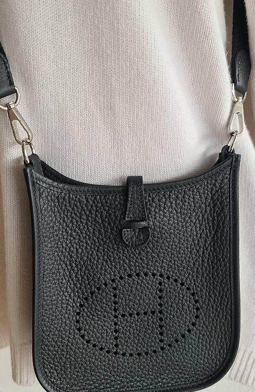 Hermès Borse: Hermès Evelyne TPM mini Black/Palladium – Usato da Ostermundigen venduto da louisetcoco13 1