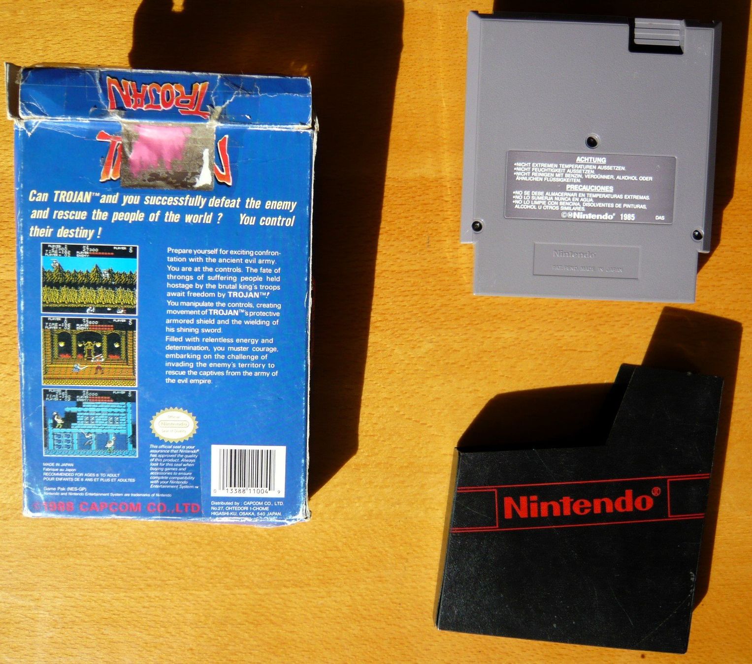 Nintendo Giochi: NES : Trojan, Boite et jeu – Usato da Onex venduto da Jaguar1986 2