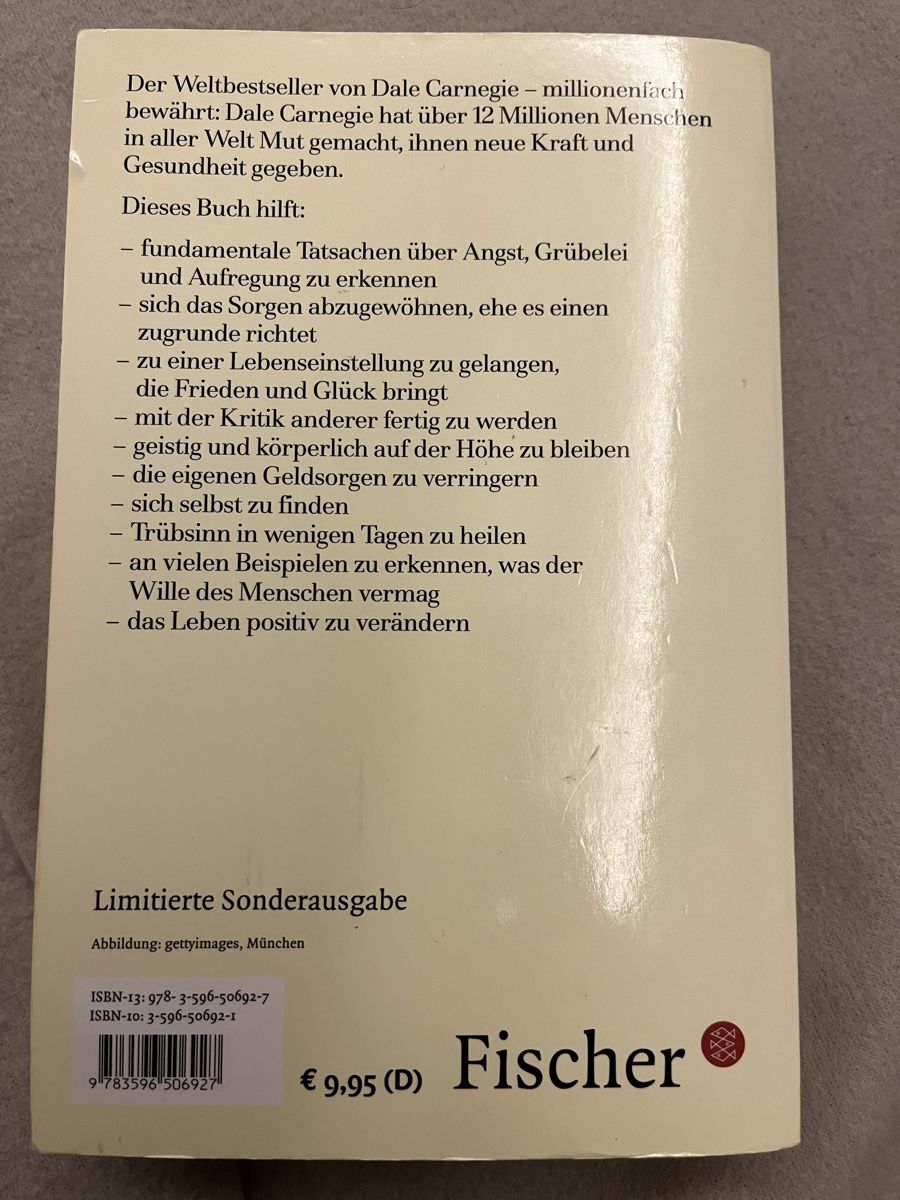 Libri: Dale Carnegie: "Sorge dich nicht - lebe!" – Usato da Sax venduto da _Kornblume_ 1