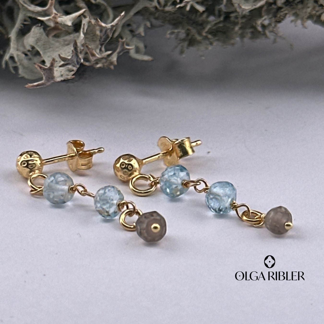Olga Ribler Orecchini pendenti & Orecchini a lobo: Sterling Silber 925 Ohrringe mit Aquamarin – Nuovo (secondo la descrizione) da Luzern venduto da Schmuckoutlet 5