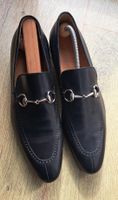 Schwarze Gucci Herren-Schuhe in Echtleder in Grösse 9.5