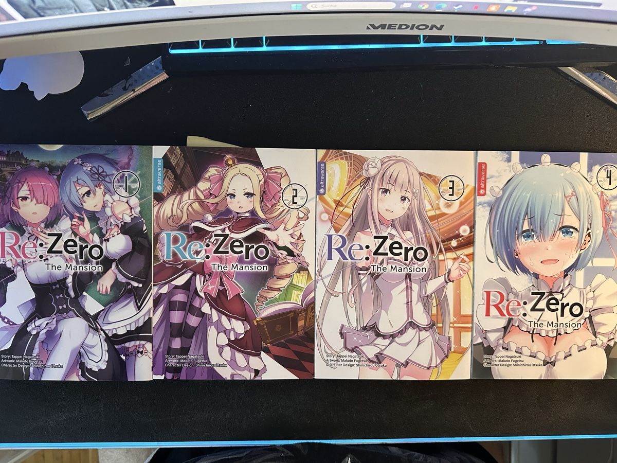 Fumetti: Re:Zero The Mansion Manga Bänder 1-4 – Usato da Stallikon venduto da rentheweeb