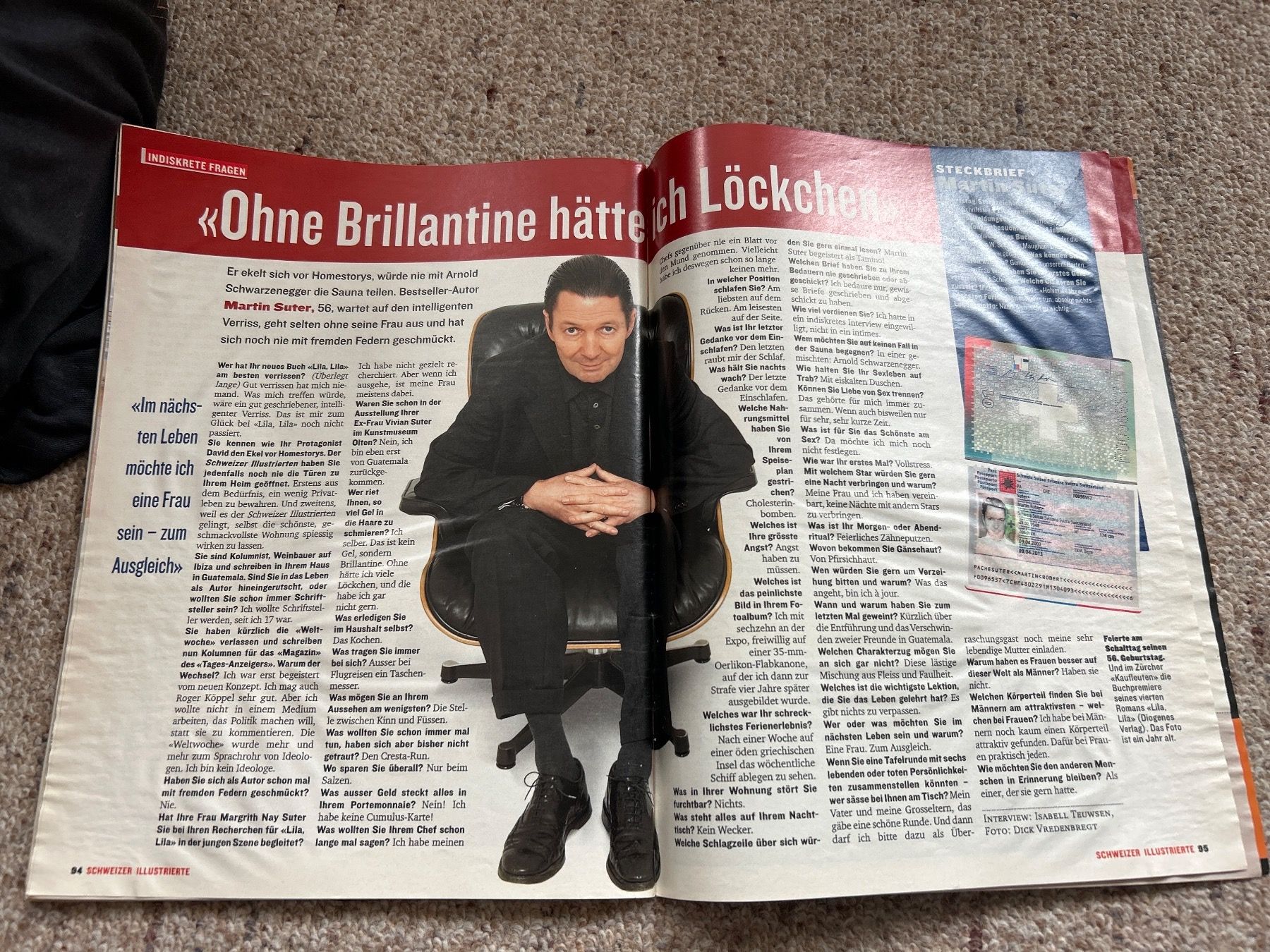 Zeitschriften & Magazine: Schweizer Illustrierte 1.3.2004 Mr Schweiz michel Compte – Gebraucht aus Champfèr von Rothli 2
