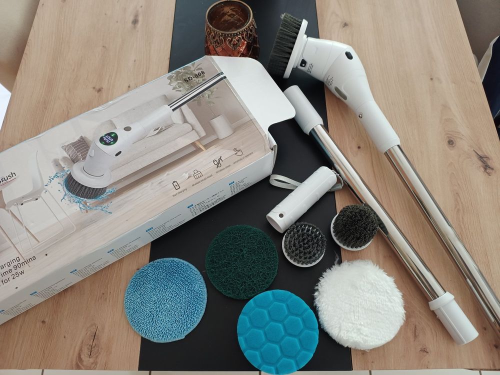 Reinigungsbürste Mit Langem Griff - Praktischer Schwamm Für Bad Und Küche