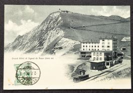 Signal de Naye  Grand Hôtel Train Bahn Carte postale