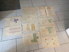 Geometrische Zeichnungen im A3-Format von Paul Moosberger