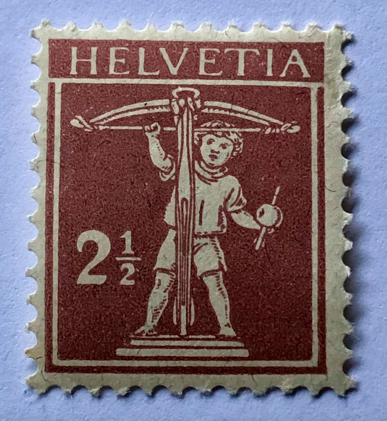 Tutti i francobolli: Nr.136 Walter Tell UNGESTEMPELT    – Usato da Aarau venduto da Billa007