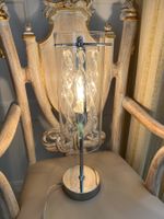 Edle Glas Lampe Tischlampe Nachttischlampe Figur Leuchte