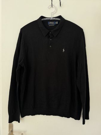 Polo Ralph Lauren Pullover Merinowolle schwarz Grösse XL