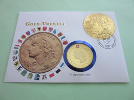 Numisbrief "GOLD-VRENELI"