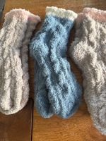 3x Kuschelsocken - flauschig weich-Wohlfühlen- Zeit für Dich