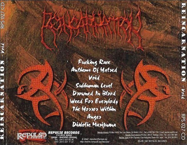 CDs: Reincarnation - Void – Gebraucht aus St-Cergue von VeganWarrior 1