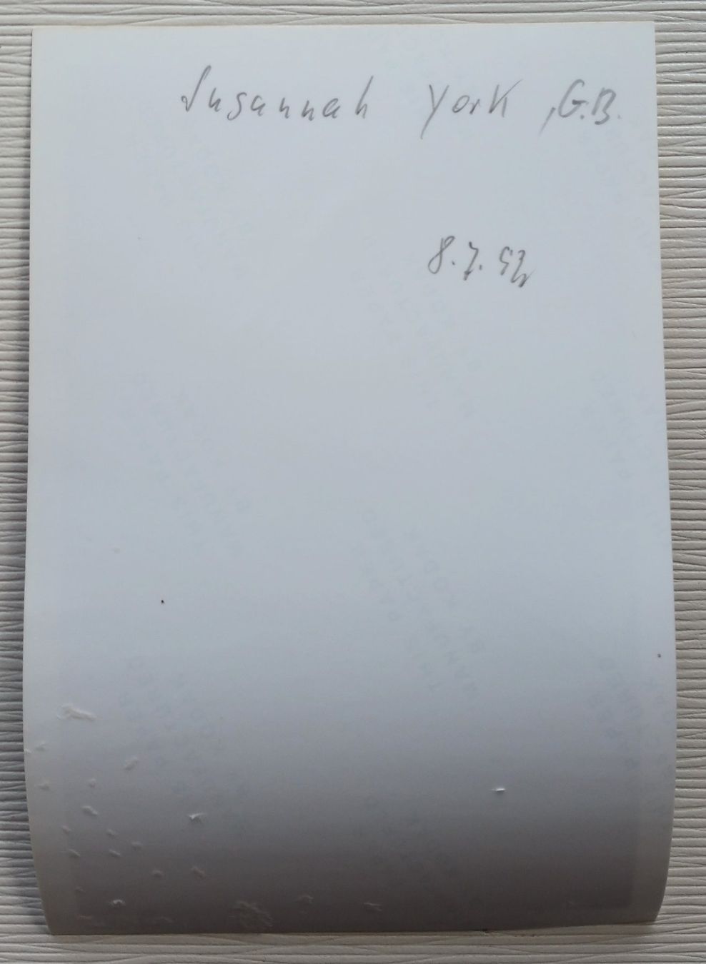 Autografi: Susannah York, signiertes Original-Autogramm, 1992 – Usato da Oberriet SG venduto da ganesh435 1