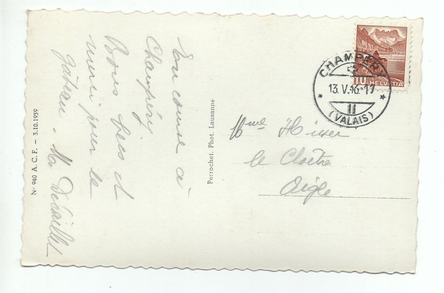 Cartoline postali: CHAMPÉRY Bergbauern melken Ziege – Usato da Jona venduto da philajona 1
