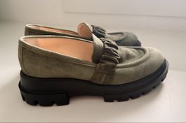 AGL Slipper/Loafer Khaki Gr. 40 neuwertig