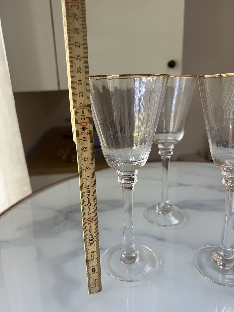 Westwing Bicchieri: 4 Weingläser mit Goldrand – Usato da Zürich venduto da R1908 1