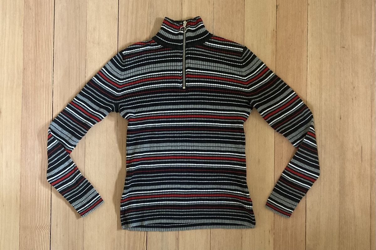 Pullover & Sweatshirts: Schöner gestreifter Rework Pullover mit Reissverschluss – Gebraucht aus Muri b. Bern von ala_mq5t 5
