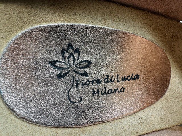Scarpe da donna: Leder Pantolette rosa glitzer – Usato da Winterthur venduto da juve1972 4
