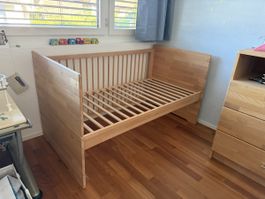 Top Pinolino Kinderbett Natura Holz 70x140 inkl Matratze