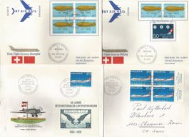 4 Lettres de 1972/ 75 ( P-Aérienne )