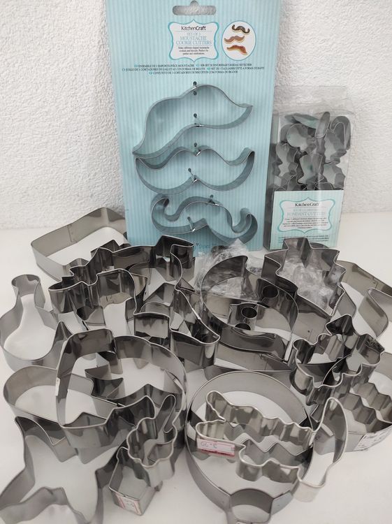 Ann Clark Pferde-Keksausstecher Set – 4-teilig (Pferd, Pferdekopf, Hufeisen), Aus Lebensmittelechtem Stahl