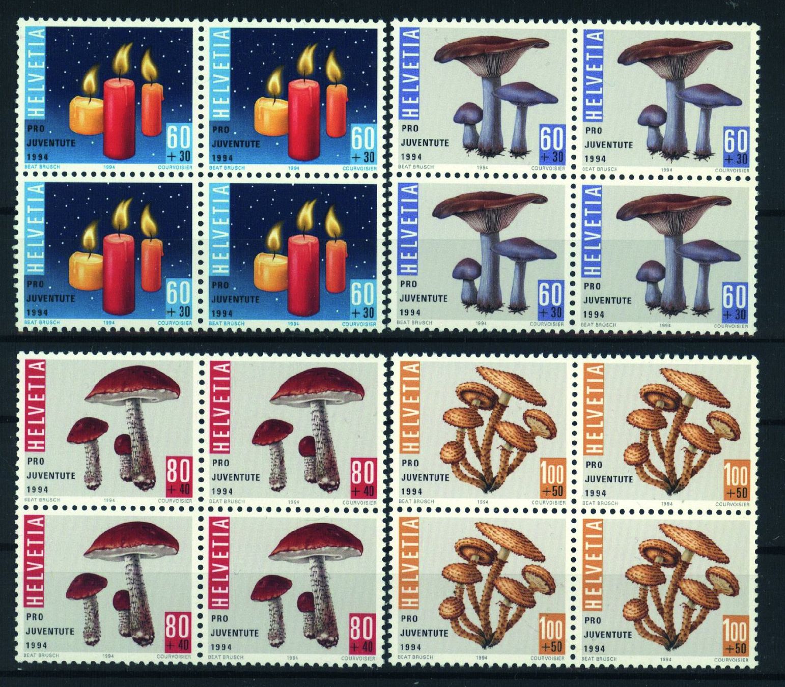 Tutti i francobolli: 1994, Pro Juventute, Viererblöcke ** – Usato da Willisau venduto da Vollstempel