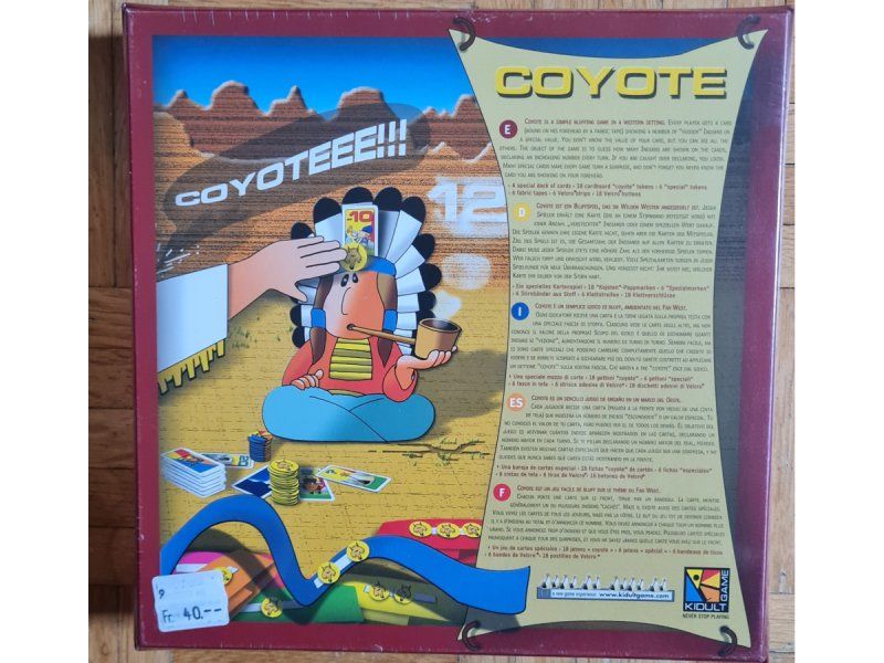 Jeux: Partyspiel "Coyote", Originalversion 2003 – Neuf avec emballage d'origine à Zürich par Desmond01 1
