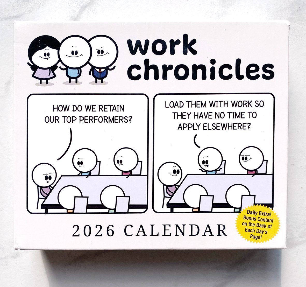 Calendari: Work Chronicles Calendar 2026 – Nuovo e nell'imballaggio originale da Uster venduto da Boosterli