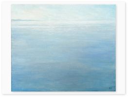 Morgenlicht am Meer – Acrylgemälde 50×60 cm