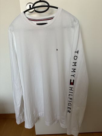 Tommy Hilfiger Langarmshirt Weiss Grösse XL Slim Fit