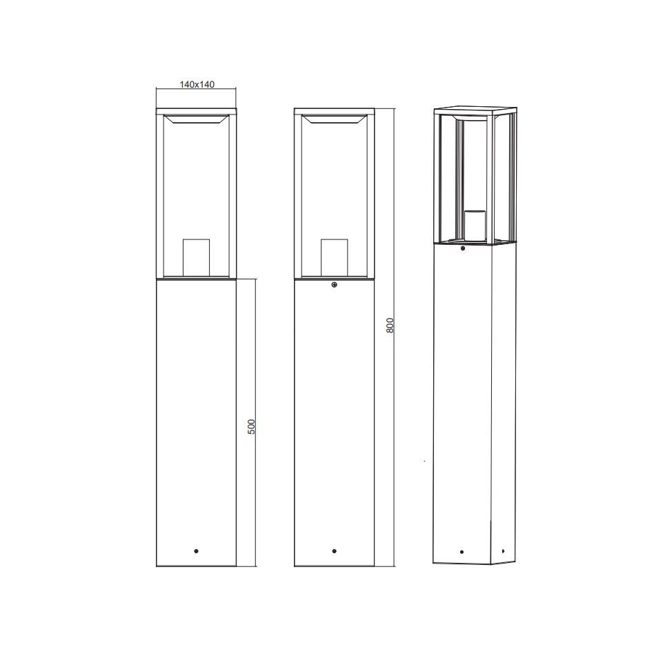 Lampade: Aussen Stehleuchte, IP44, 80 cm Höhe – Nuovo (secondo la descrizione) da Kreuzlingen venduto da Smart-Light 4