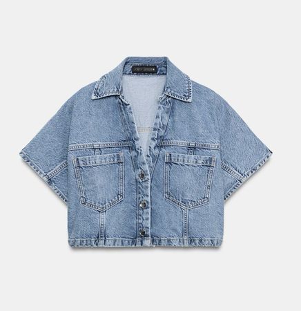 Kurze Jeanshemd von Zara