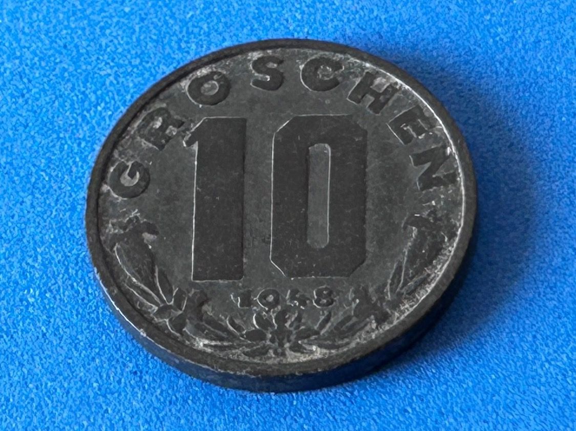 Tutti le monete: Austria - 10 Groschen 1948 – Usato da Corcelles NE venduto da AJKader