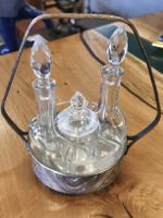 Art Déco Menage Set 5-teilig Kristal | Versilbert (A47)