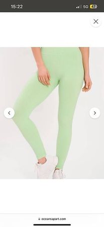 Oceans apart Leggings mit Scrunch grün Grösse S