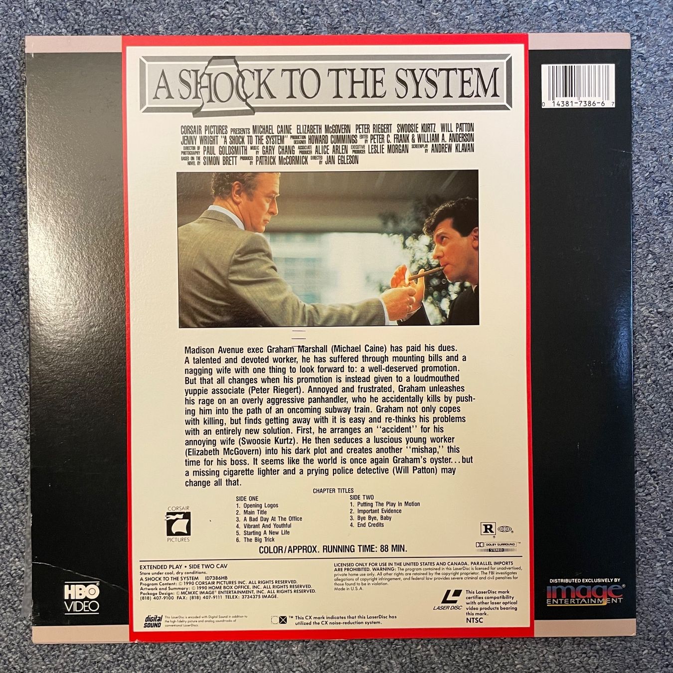 Tutti i DVDs: A Shock To The System - LASER DISC - Englisch Orig. – Usato da Stans venduto da Brode 1