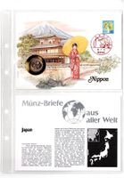 Japan_Münzbrief mit Beschreibung